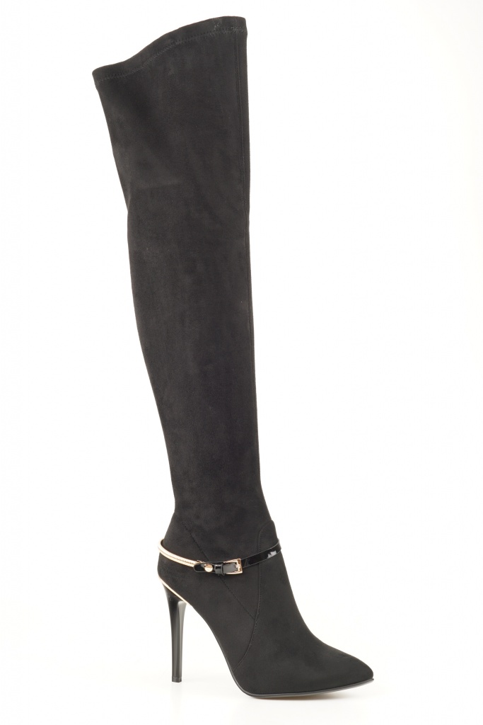 INARIO Naiste pidulikud jalatsid, musta värvi. Naiste ülepõlve saapad, Art.  205103751 - Gabi.ee