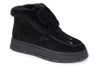 MONNA LISA Naiste poolsaapad, musta värvi. Sportlik stiil. 