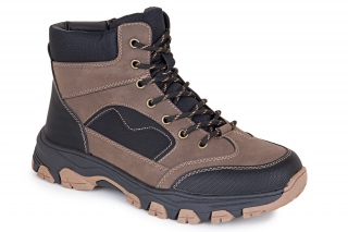 FERMANI Meeste paeltega poolsaapad, värv must/pruun. Sportlik stiil. 