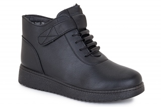 EXQUILY Mugavus, musta värvi. Naiste paeltega poolsaapad. 