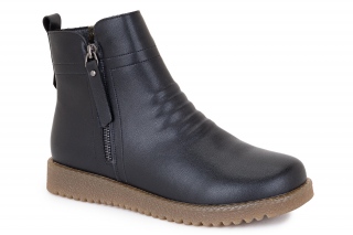 FERMANI Mugavus, musta värvi. Naiste poolsaapad. 