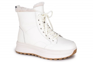 FERMANI Naiste paeltega poolsaapad, värv valge. Sportlik stiil. 