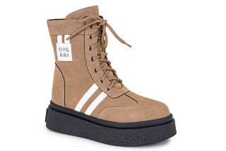 HAPPY KENI Paeltega poolsaapad, värv sandy. Sportlik stiil. 