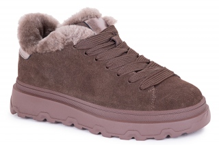 FERMANI Naiste paeltega poolsaapad, värv pruun. Sportlik stiil. 