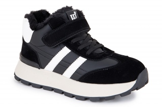 BESSKY Paeltega poolsaapad, musta värvi. Sportlik stiil. 