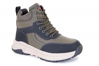 BESSKY Paeltega poolsaapad, värv must/khaki. Sportlik stiil. 